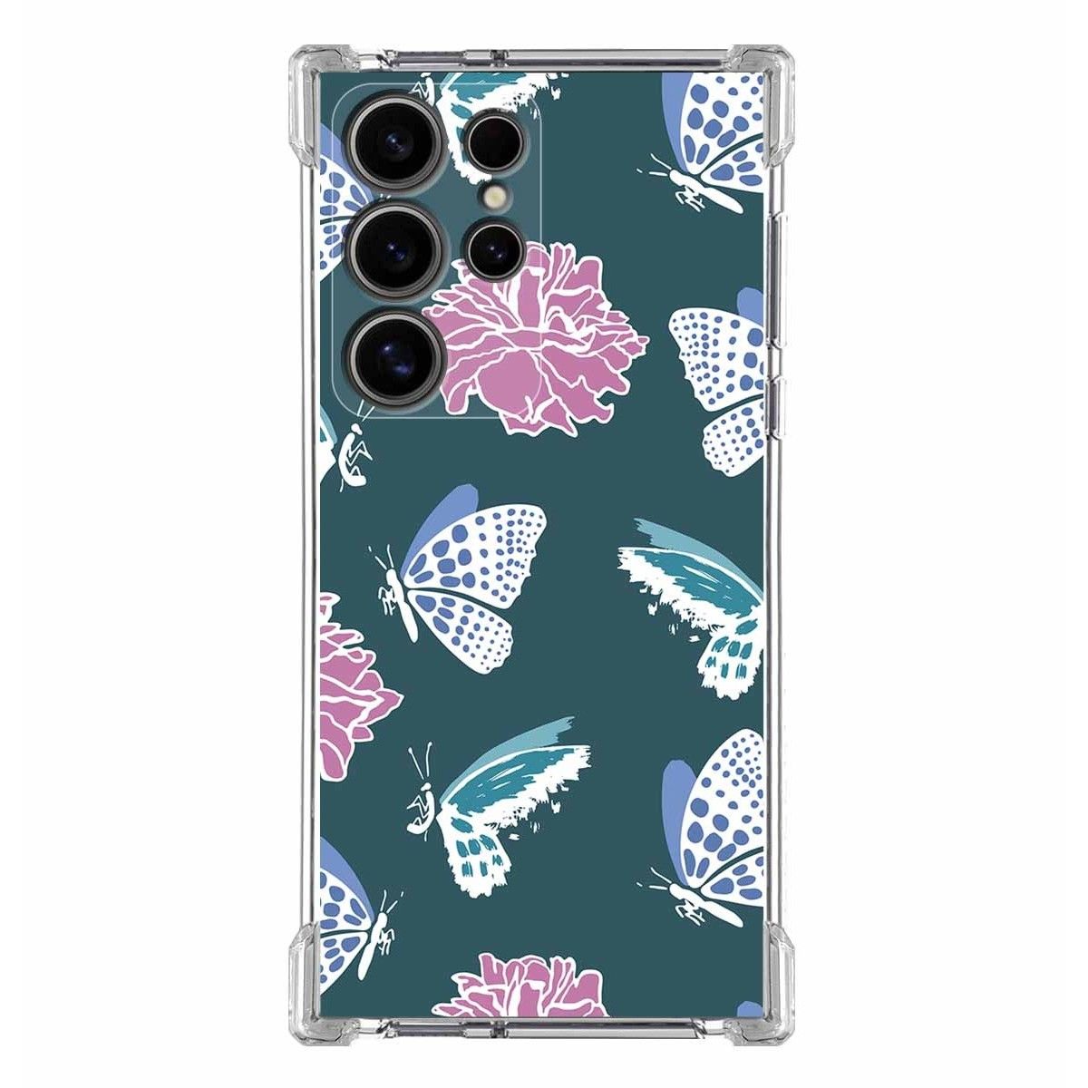 Funda Silicona Antigolpes para Samsung Galaxy S24 Ultra 5G diseño Flores 10 Dibujos