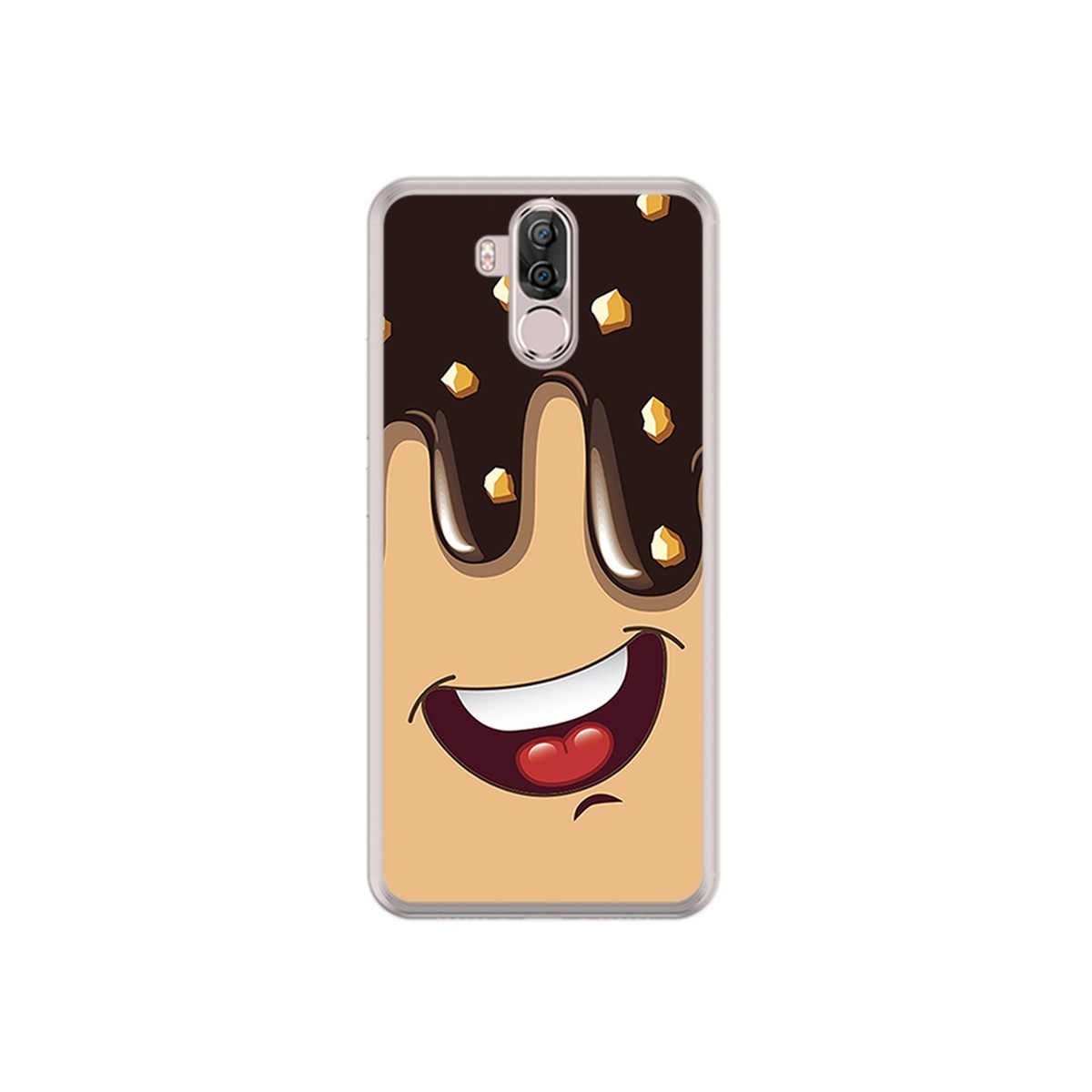 Funda Gel Tpu para Ulefone Power 3 / 3S Diseño Helado Chocolate Dibujos