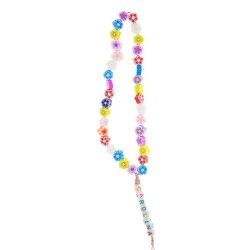 Personaliza tu Pulsera de Cuentas Modelo Flores con Tu Nombre