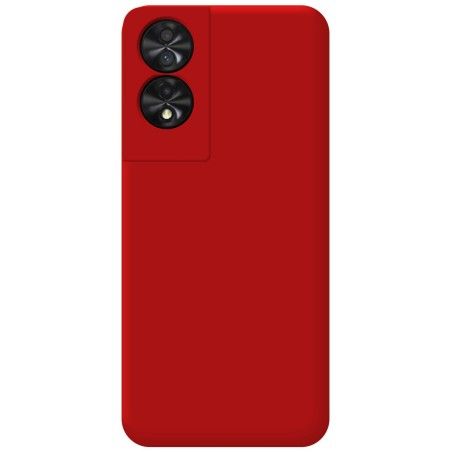 Funda Silicona Líquida Ultra Suave para TCL 40 NXTPAPER color Roja