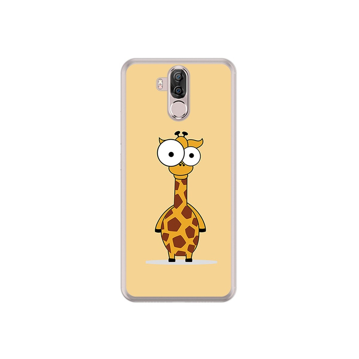 Funda Gel Tpu para Ulefone Power 3 / 3S Diseño Jirafa Dibujos