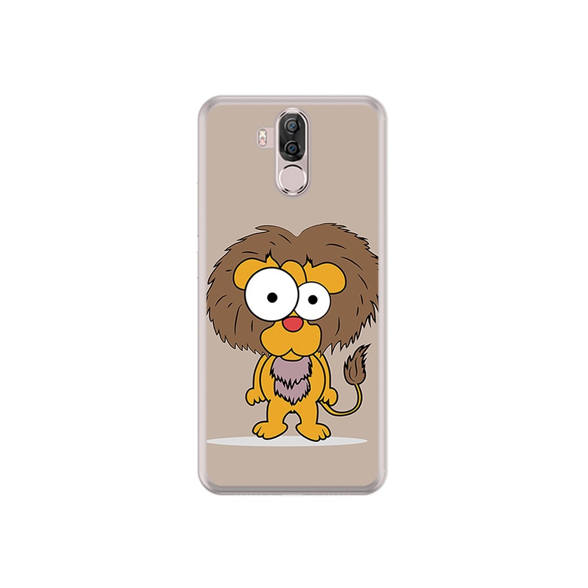 Funda Gel Tpu para Ulefone Power 3 / 3S Diseño Leon Dibujos