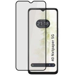 Protector Cristal Templado Completo 5D Full Glue Negro para TCL 40 NXTPAPER 5G Vidrio