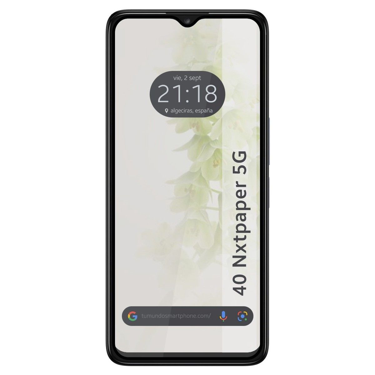 Protector Cristal Templado Completo 5D Full Glue Negro para TCL 40 NXTPAPER 5G Vidrio