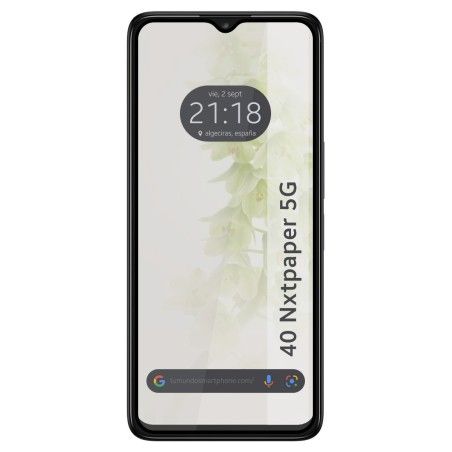 Protector Cristal Templado Completo 5D Full Glue Negro para TCL 40 NXTPAPER 5G Vidrio