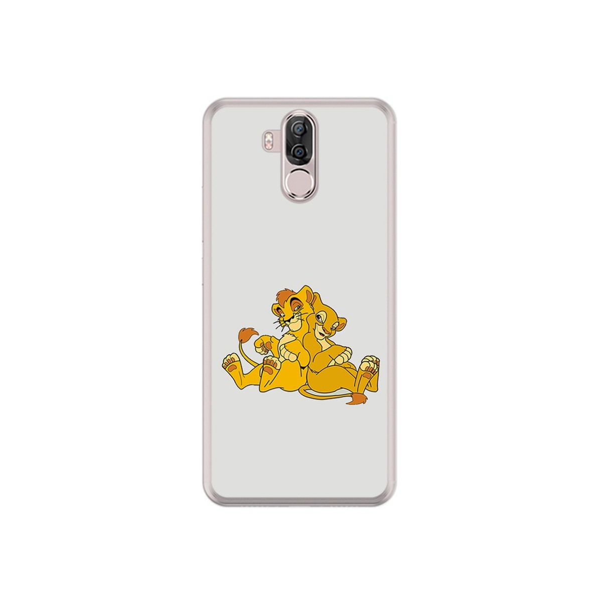 Funda Gel Tpu para Ulefone Power 3 / 3S Diseño Leones Dibujos