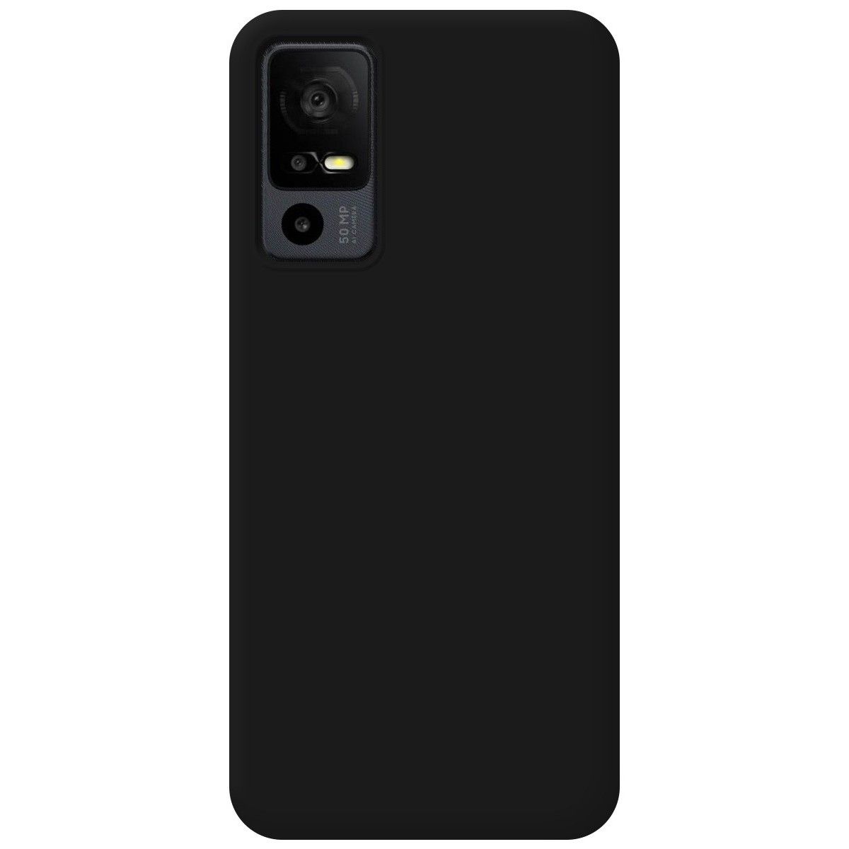 Funda Silicona Líquida Ultra Suave para TCL 40 NXTPAPER 5G color Negra
