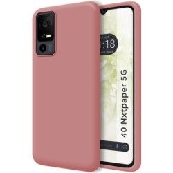 Funda Silicona Líquida Ultra Suave para TCL 40 NXTPAPER 5G color Rosa
