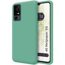 Funda Silicona Líquida Ultra Suave para TCL 40 NXTPAPER 5G color Verde