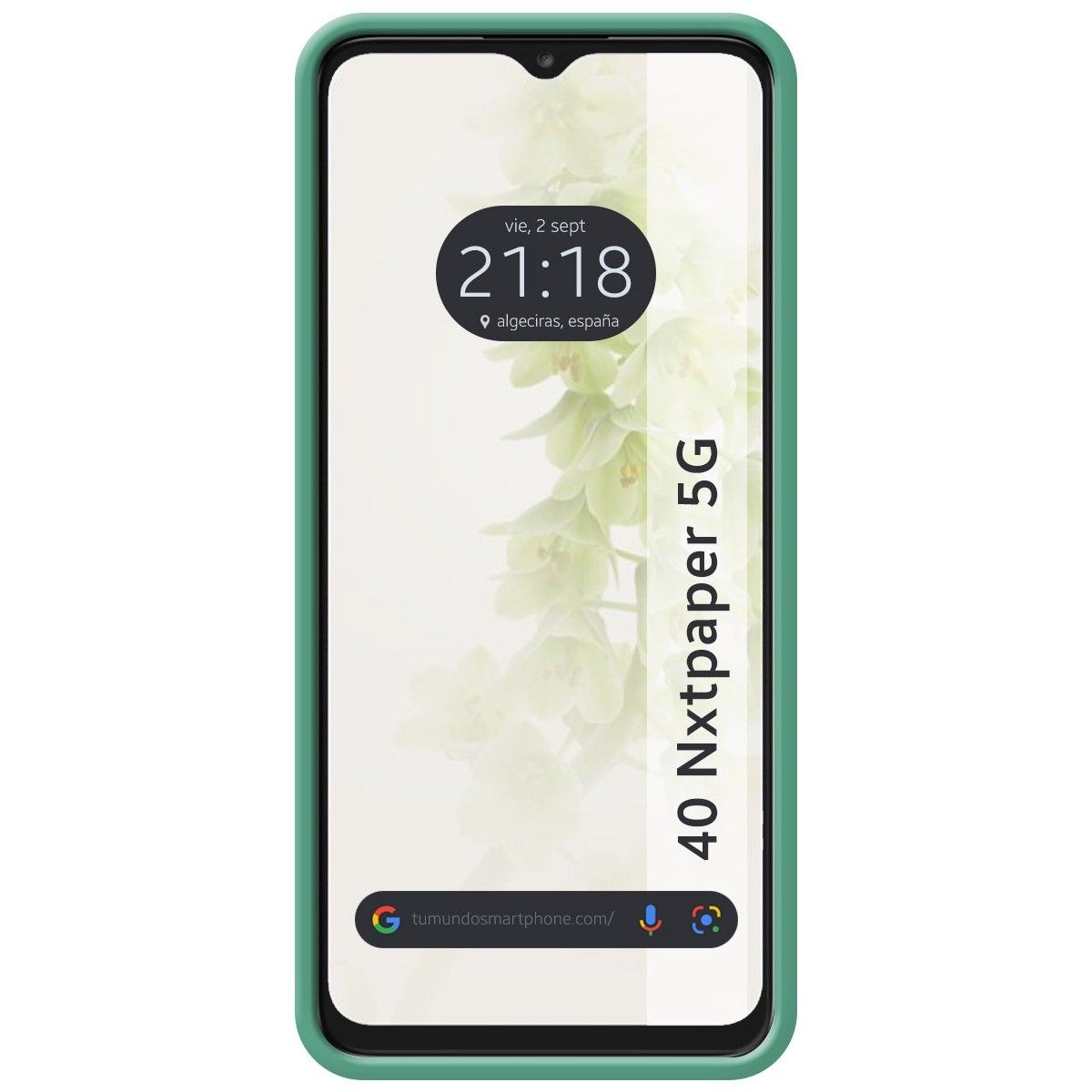 Funda Silicona Líquida Ultra Suave para TCL 40 NXTPAPER 5G color Verde