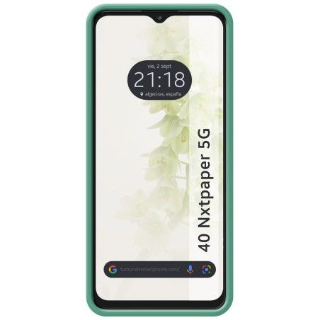Funda Silicona Líquida Ultra Suave para TCL 40 NXTPAPER 5G color Verde