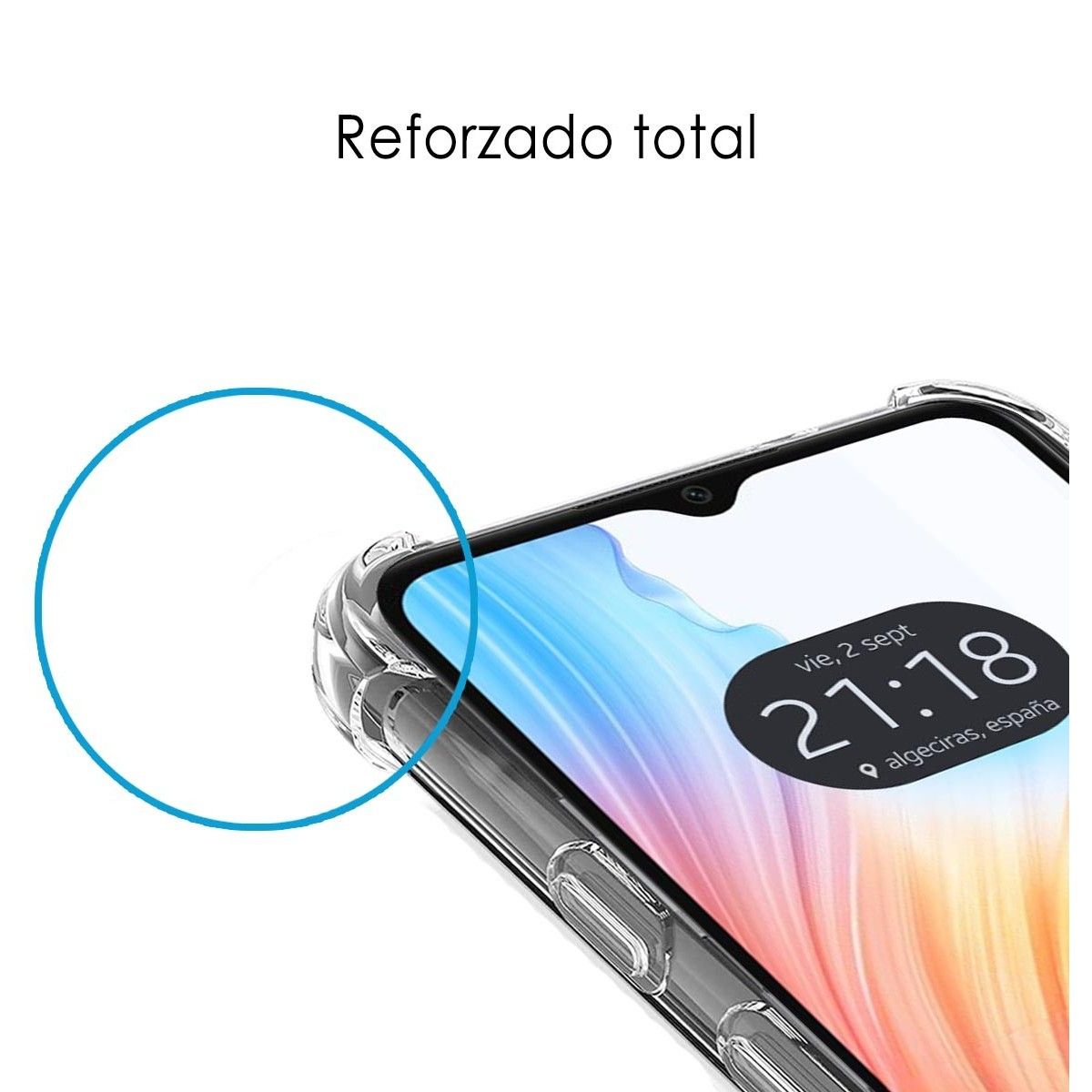 Funda Silicona Antigolpes Transparente para Oppo A18