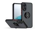 Funda Mate con Borde Negro y Anillo Giratorio 360 para Oppo A18