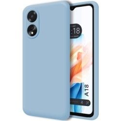 Funda Silicona Líquida Ultra Suave para Oppo A18 Color Azul