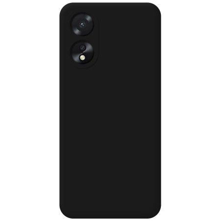 Funda Silicona Líquida Ultra Suave para Oppo A18 Color Negra