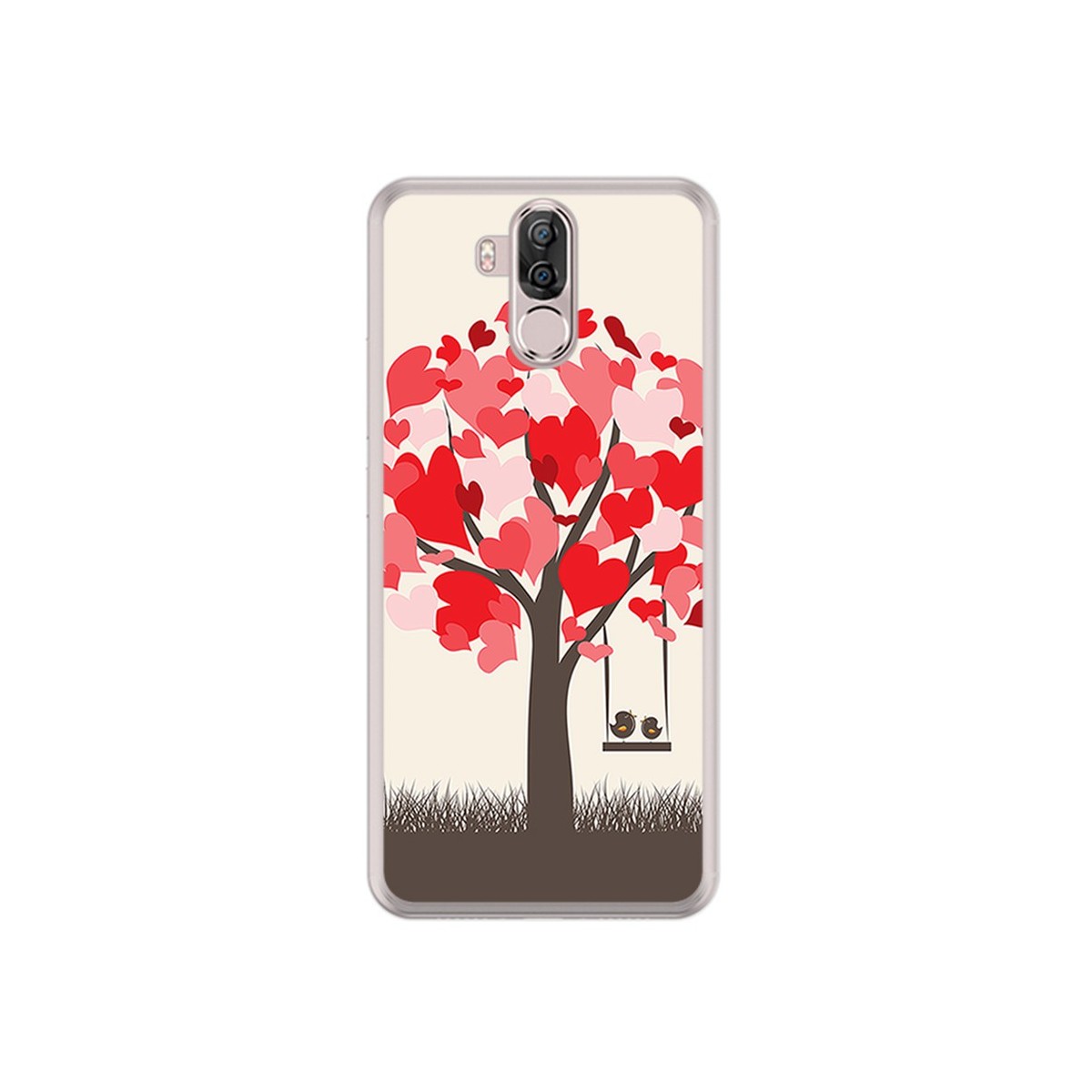 Funda Gel Tpu para Ulefone Power 3 / 3S Diseño Pajaritos Dibujos