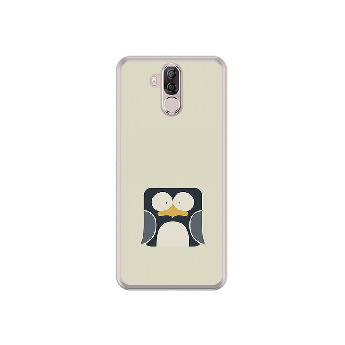 Funda Gel Tpu para Ulefone Power 3 / 3S Diseño Pingüino Dibujos