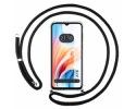 Funda Colgante Transparente para Oppo A18 con Cordon Negro