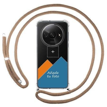 Personaliza tu Funda Colgante Transparente para Xiaomi Redmi A3 con Cordon Camel Dibujo Personalizada
