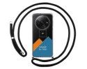 Personaliza tu Funda Colgante Transparente para Xiaomi Redmi A3 con Cordon Negro Dibujo Personalizada