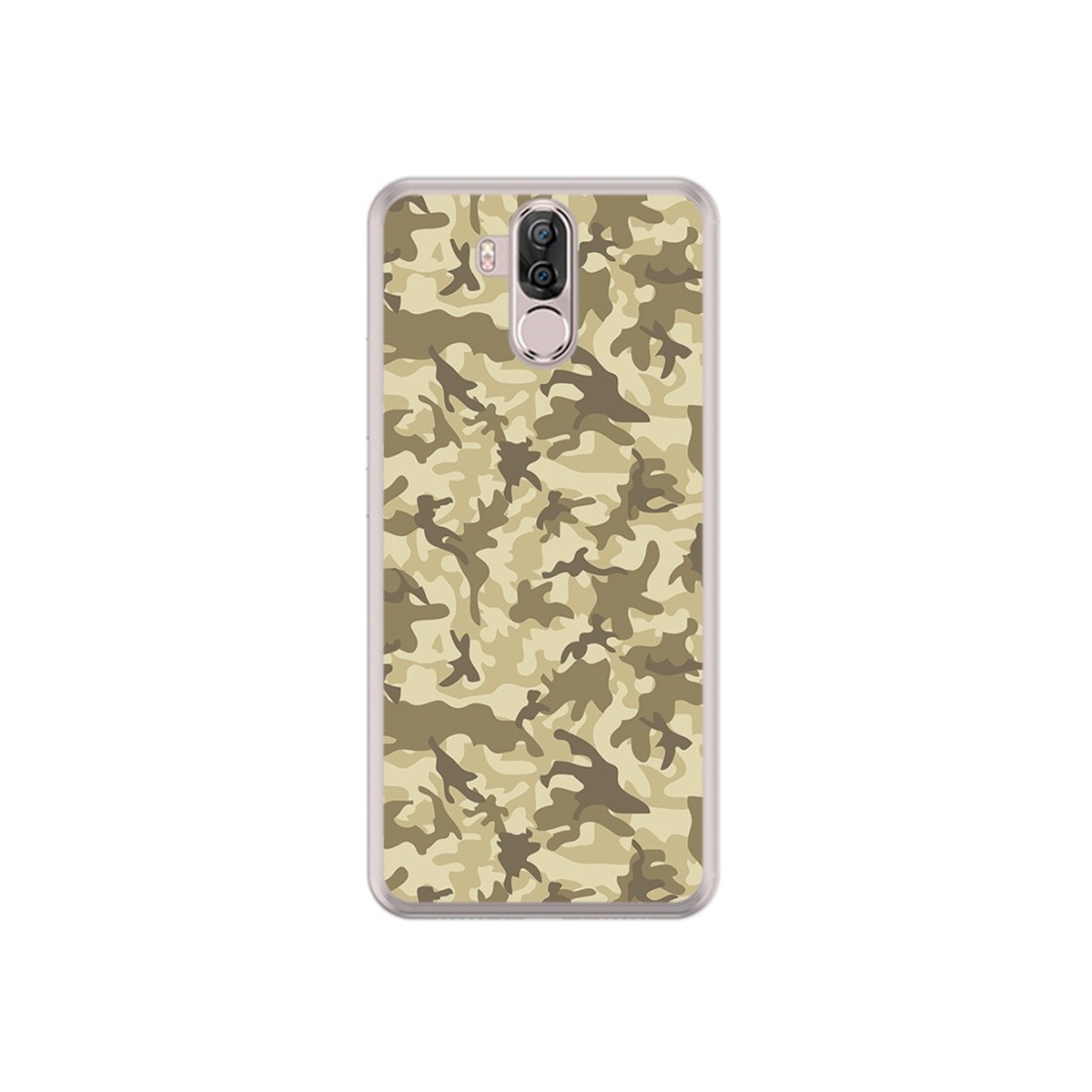 Funda Gel Tpu para Ulefone Power 3 / 3S Diseño Sand Camuflaje Dibujos