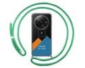 Personaliza tu Funda Colgante Transparente para Xiaomi Redmi A3 con Cordon Verde Agua Dibujo Personalizada