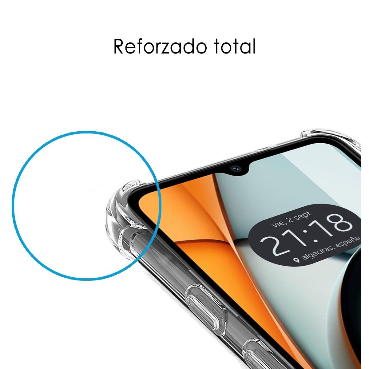 Funda Silicona Antigolpes Transparente para Xiaomi Redmi A3