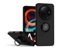 Funda Mate con Borde Negro y Anillo Giratorio 360 para Xiaomi Redmi A3