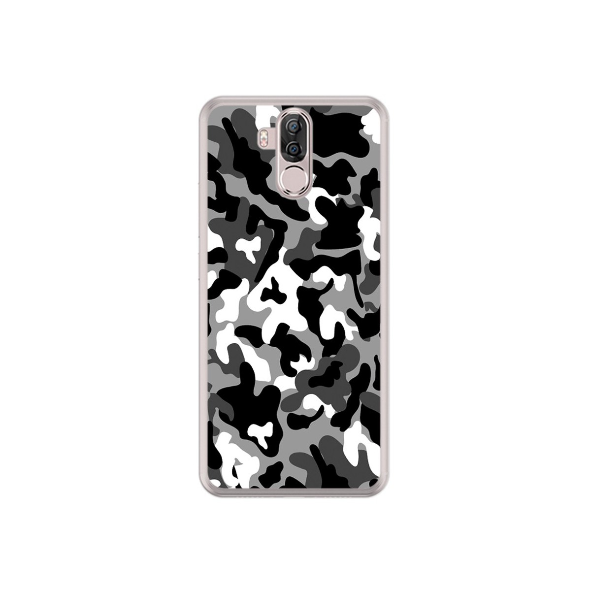 Funda Gel Tpu para Ulefone Power 3 / 3S Diseño Snow Camuflaje Dibujos