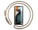 Funda Colgante Transparente para Xiaomi Redmi A3 con Cordon Camel