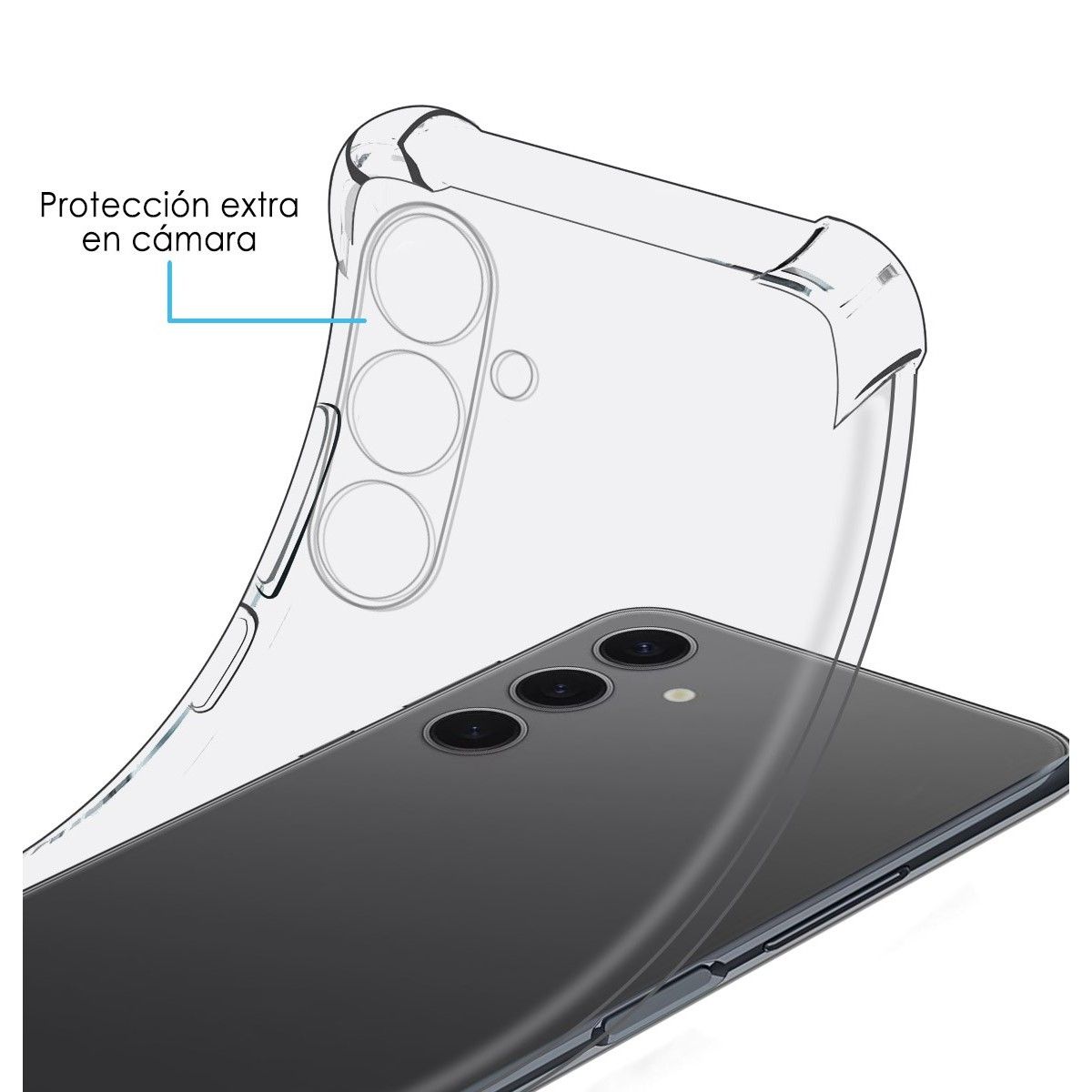 Funda Silicona Antigolpes Transparente para Samsung Galaxy S24 5G