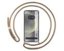 Funda Colgante Transparente para Samsung Galaxy S24 5G con Cordon Camel