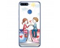 Funda Gel Tpu para Huawei Honor 7A / Y6 2018 Diseño Cafe Dibujos