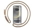Funda Colgante Transparente para Samsung Galaxy S24+ Plus 5G con Cordon Camel