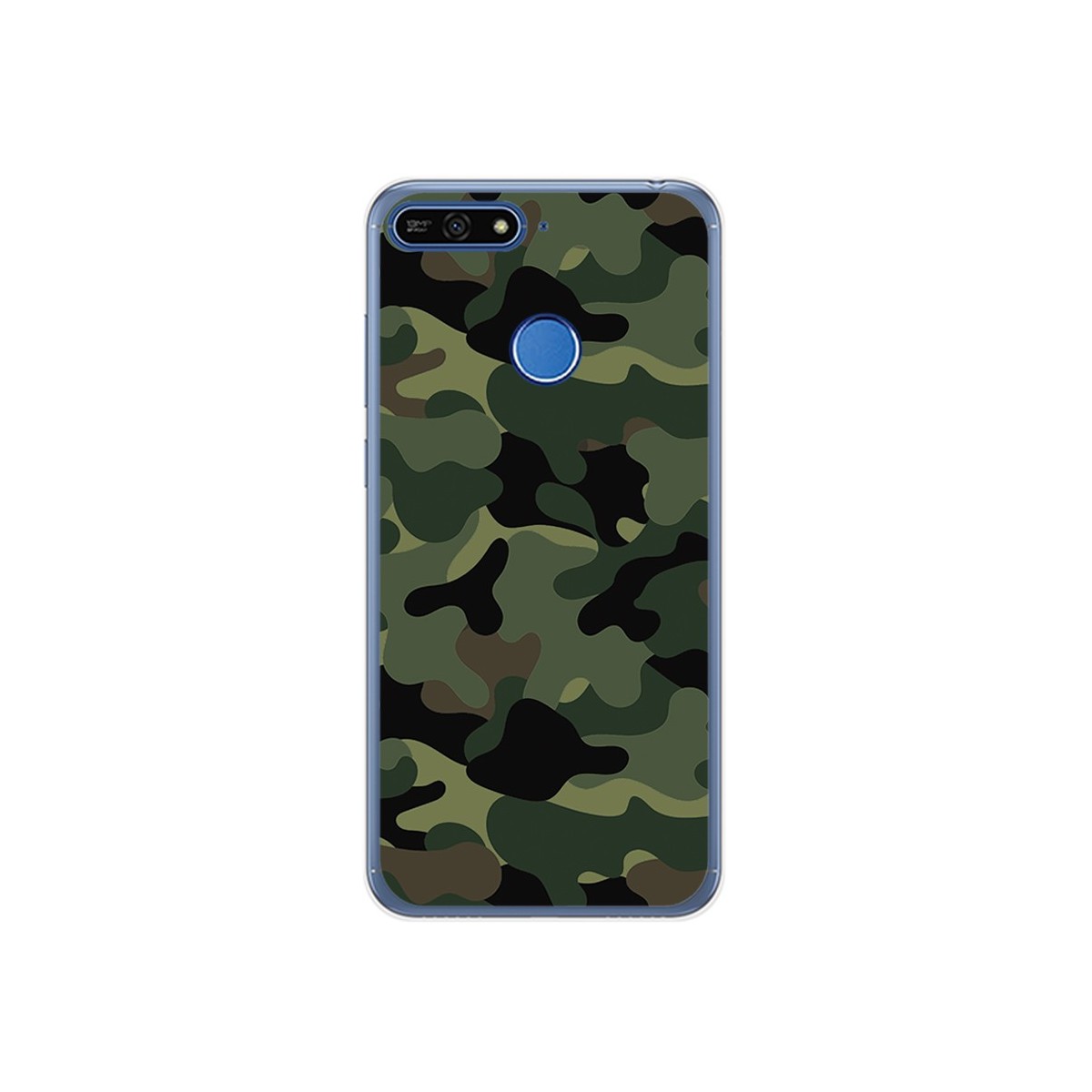 Funda Gel Tpu para Huawei Honor 7A / Y6 2018 Diseño Camuflaje Dibujos