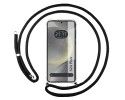 Funda Colgante Transparente para Samsung Galaxy S24+ Plus 5G con Cordon Negro