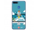 Funda Gel Tpu para Huawei Honor 7A / Y6 2018 Diseño Cohete Dibujos