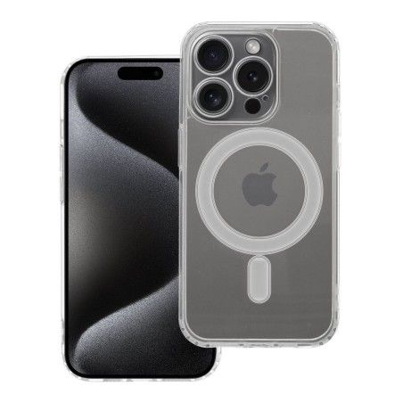 Funda Magnética Transparente para Iphone 15 Pro (6.1)