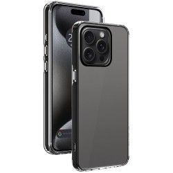 Funda Híbrida (PC + Tpu) Transparente para Iphone 15 Pro (6.1)