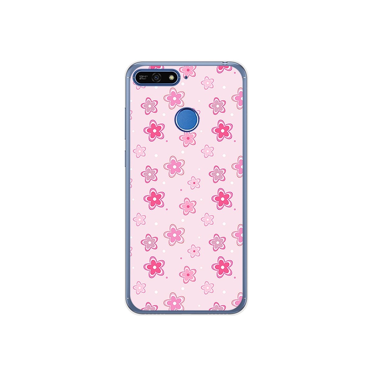 Funda Gel Tpu para Huawei Honor 7A / Y6 2018 Diseño Flores Dibujos