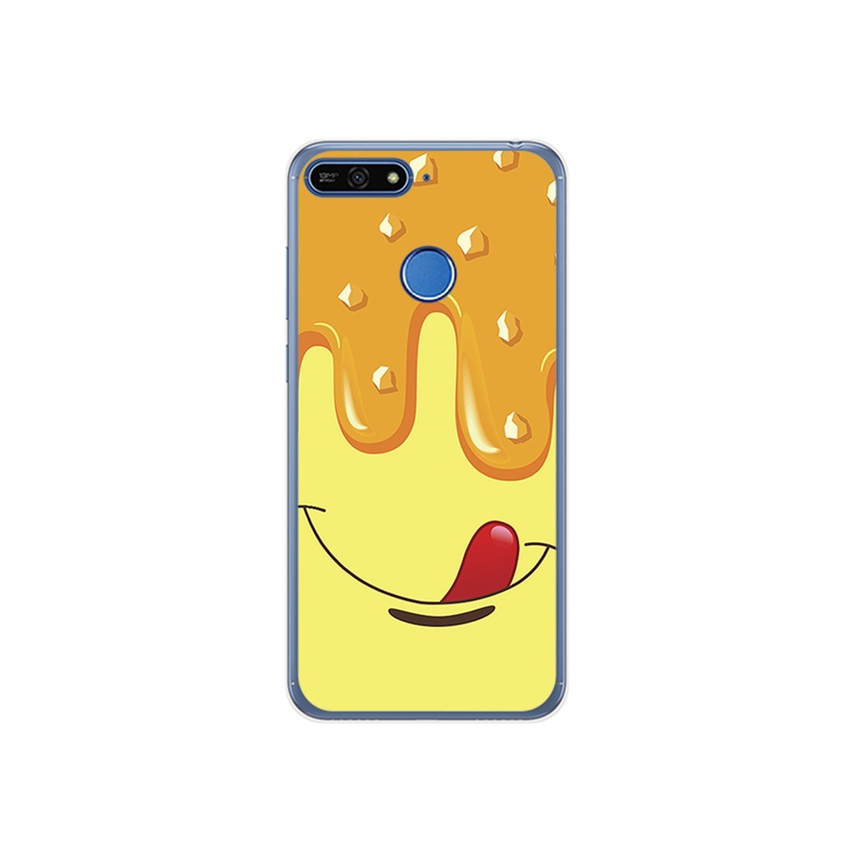 Funda Gel Tpu para Huawei Honor 7A / Y6 2018 Diseño Helado Vainilla Dibujos