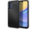 Funda Gel Tpu Tipo Carbon Negra para Samsung Galaxy A15 4G / 5G