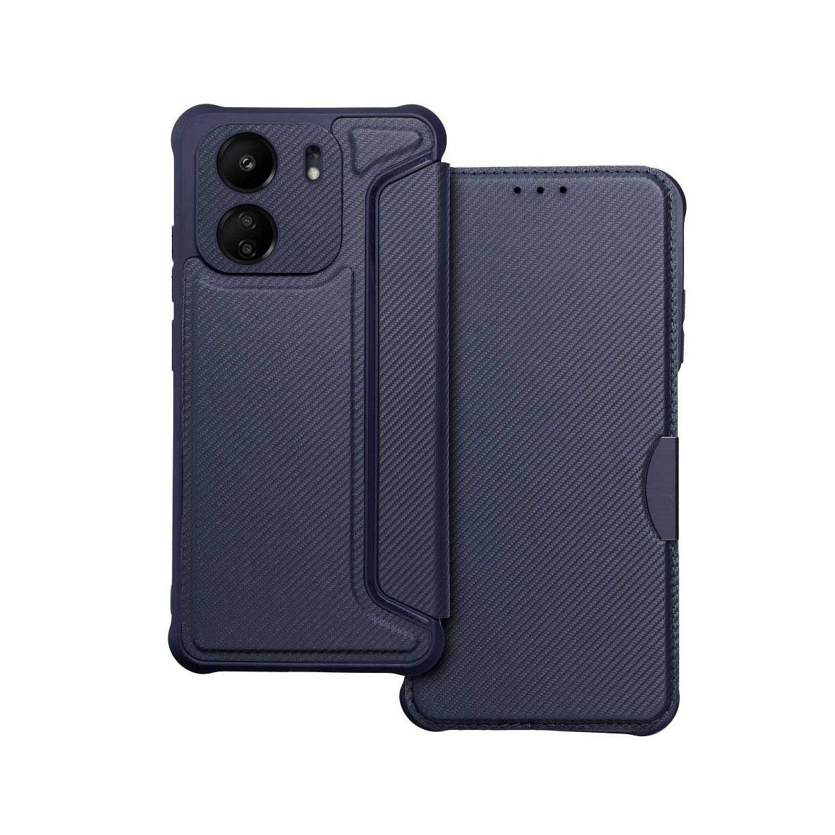 Funda Libro Magnética Antigolpes para Xiaomi Redmi 13C color Azul