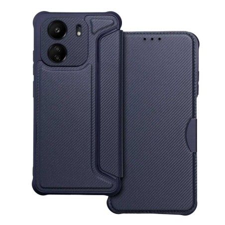 Funda Libro Magnética Antigolpes para Xiaomi Poco C65 color Azul
