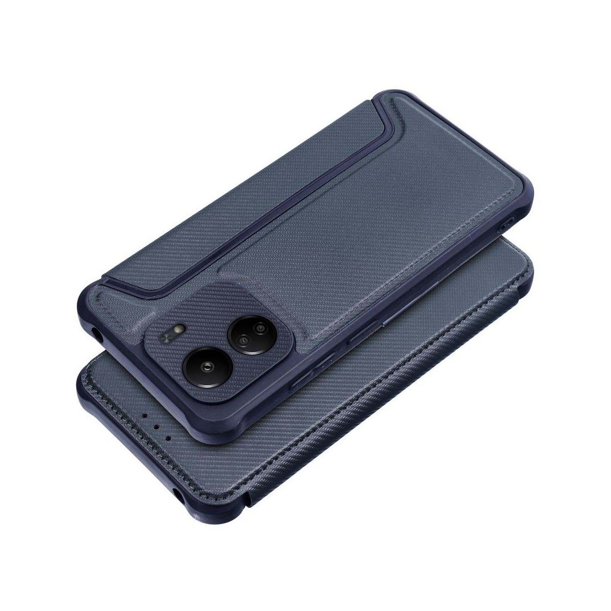Funda Libro Magnética Antigolpes para Xiaomi Poco C65 color Azul