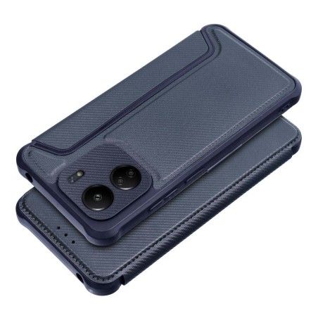 Funda Libro Magnética Antigolpes para Xiaomi Poco C65 color Azul