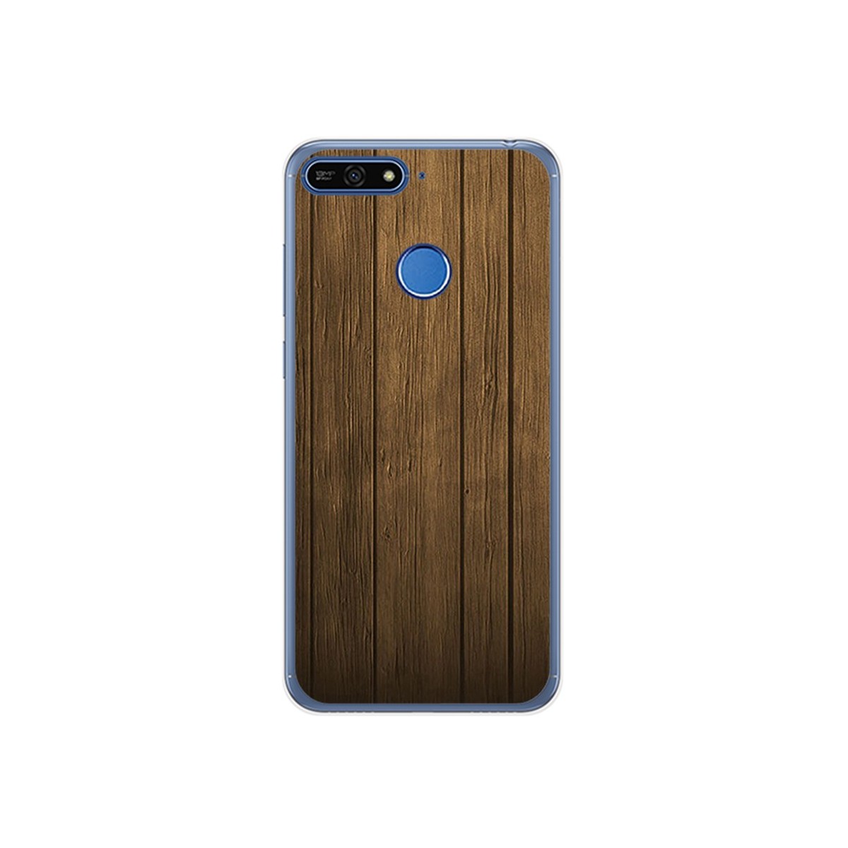Funda Gel Tpu para Huawei Honor 7A / Y6 2018 Diseño Madera Dibujos