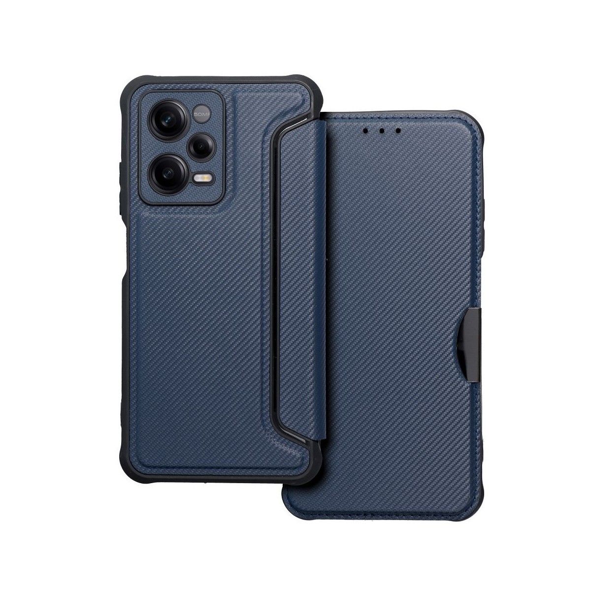 Funda Libro Magnética Antigolpes para Xiaomi Redmi Note 12 Pro 5G color Azul