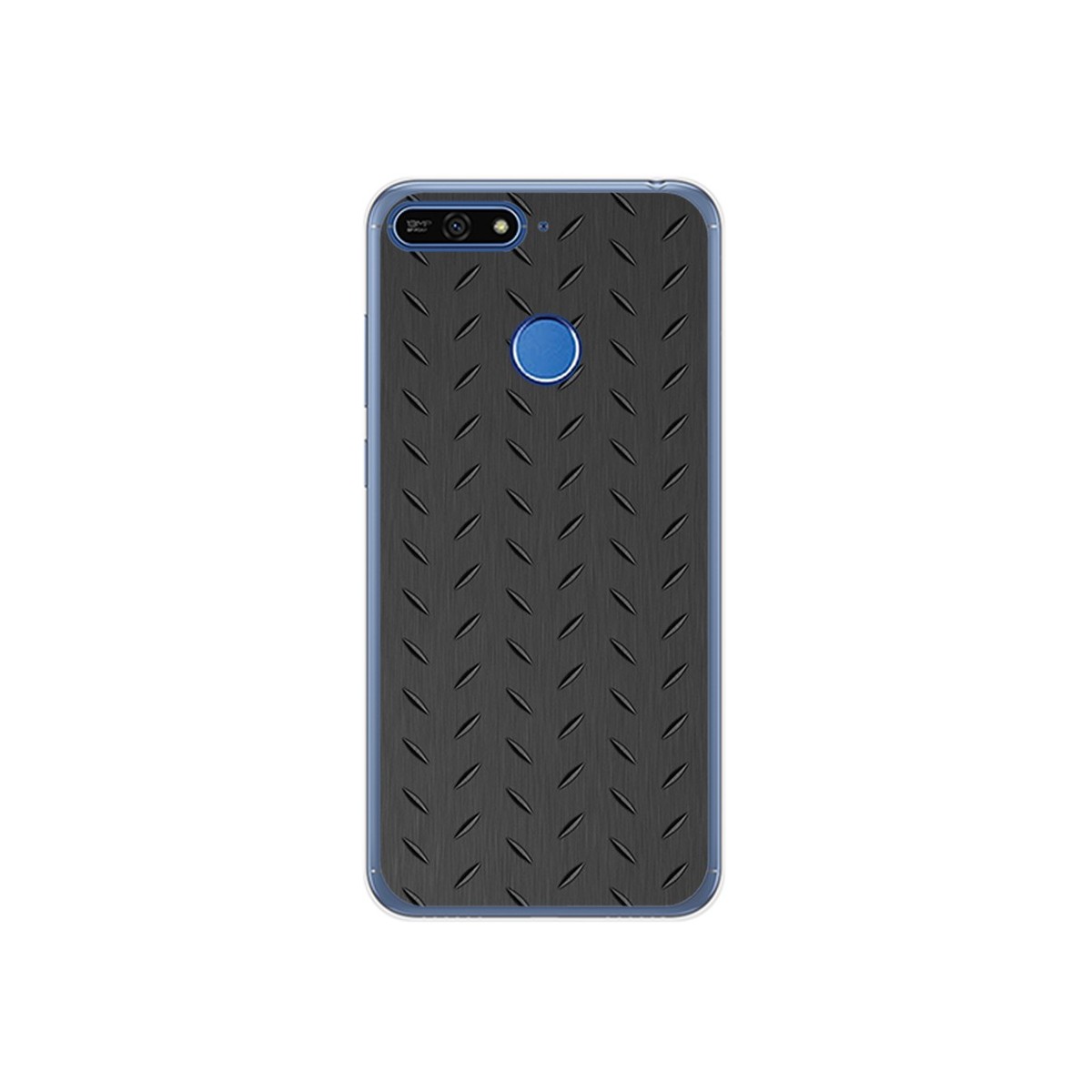 Funda Gel Tpu para Huawei Honor 7A / Y6 2018 Diseño Metal Dibujos