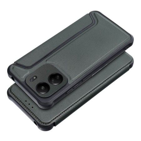 Funda Libro Magnética Antigolpes para Xiaomi Redmi 13C color Verde